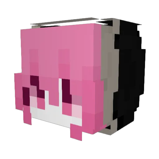 kattside Minecraft avatar head, 3D render