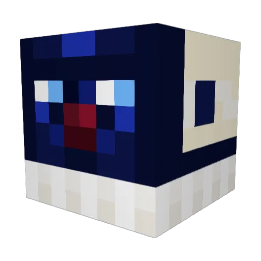 kattstan Minecraft avatar head, 3D render