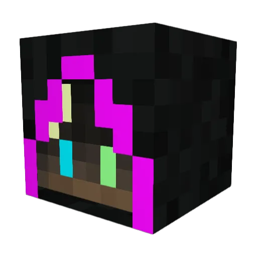 kattyan_ Minecraft avatar head, 3D render