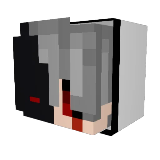 katu7902 Minecraft avatar head, 3D render