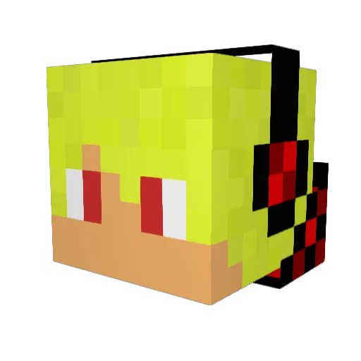 katuki119 Minecraft avatar head, 3D render