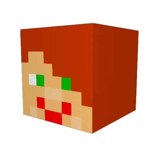 katy_taty Minecraft avatar head, 3D render