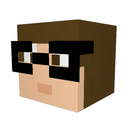 katybear Minecraft avatar head, 3D render