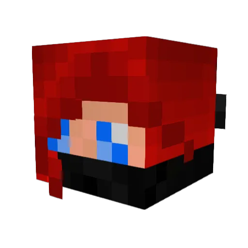 katybird Minecraft avatar head, 3D render