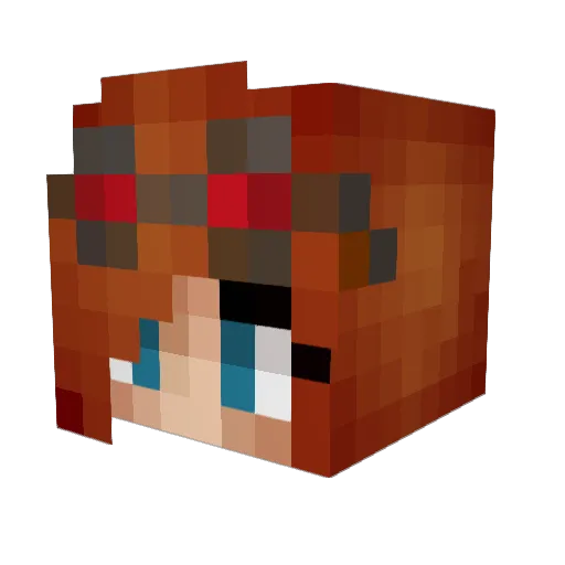 katycat00 Minecraft avatar head, 3D render