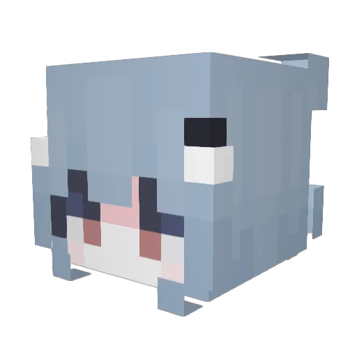 katzenprinze Minecraft avatar head, 3D render