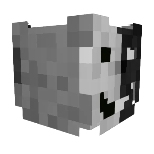 kauFFF Minecraft avatar head, 3D render