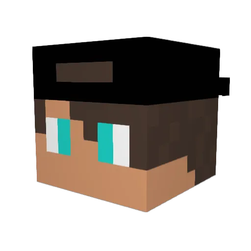 kauesahaf Minecraft avatar head, 3D render
