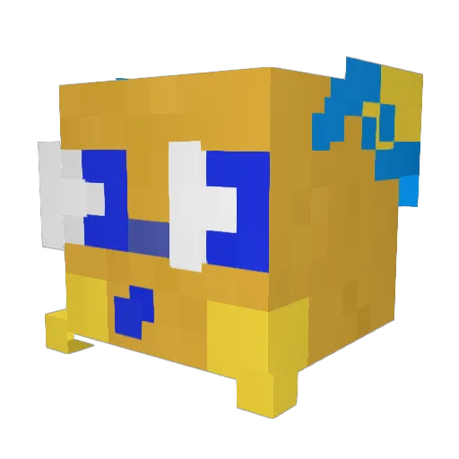 kausly Minecraft avatar head, 3D render