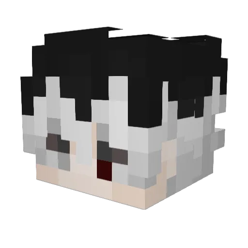 kaustuv Minecraft avatar head, 3D render
