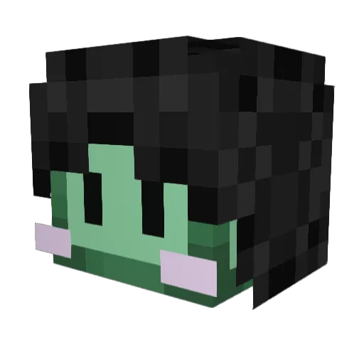 kav1tys Minecraft avatar head, 3D render