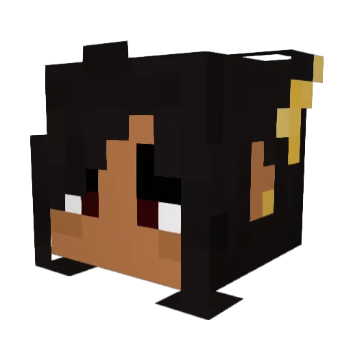 kavns Minecraft avatar head, 3D render