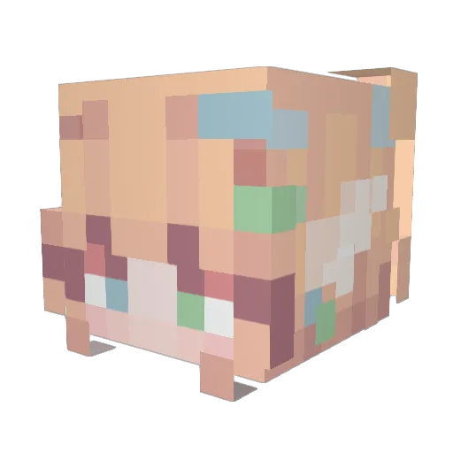 kavront Minecraft avatar head, 3D render