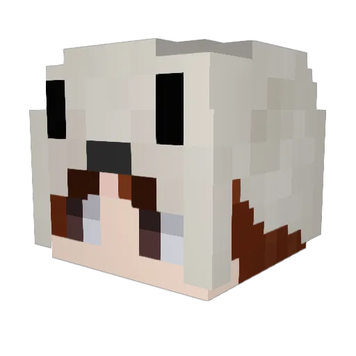kavvoru Minecraft avatar head, 3D render