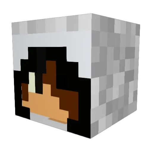 kawa305 Minecraft avatar head, 3D render