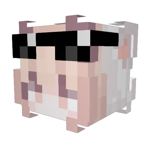 kawa327 Minecraft avatar head, 3D render