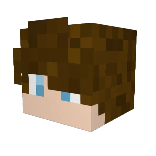 kawa775 Minecraft avatar head, 3D render