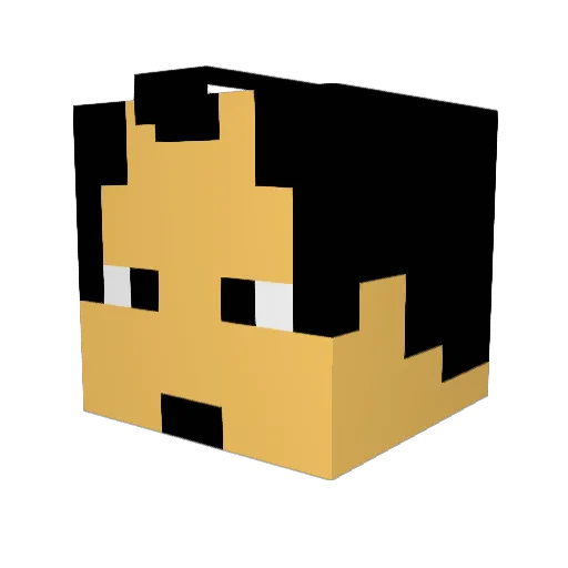kawati918 Minecraft avatar head, 3D render