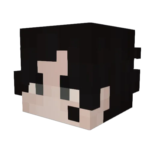 kawaws Minecraft avatar head, 3D render