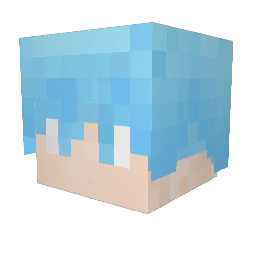 kawayangames Minecraft avatar head, 3D render