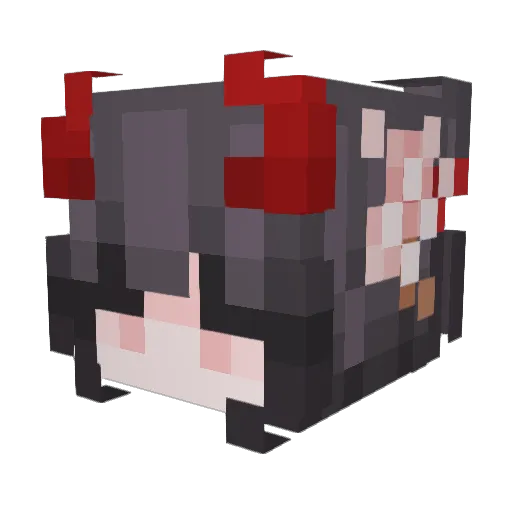 kawn8 Minecraft avatar head, 3D render