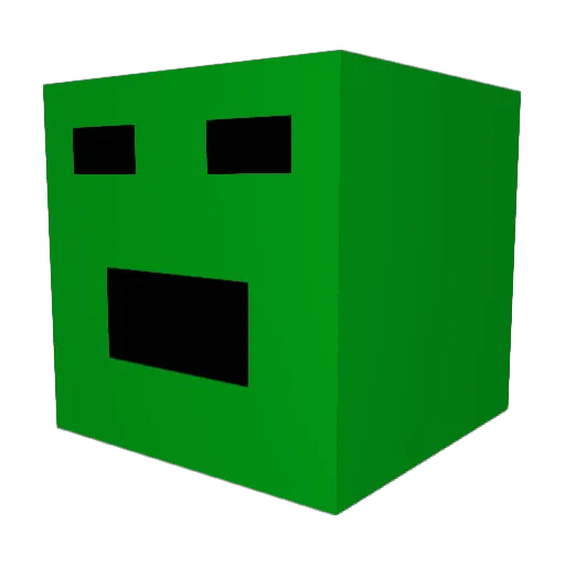 kawongabang Minecraft avatar head, 3D render