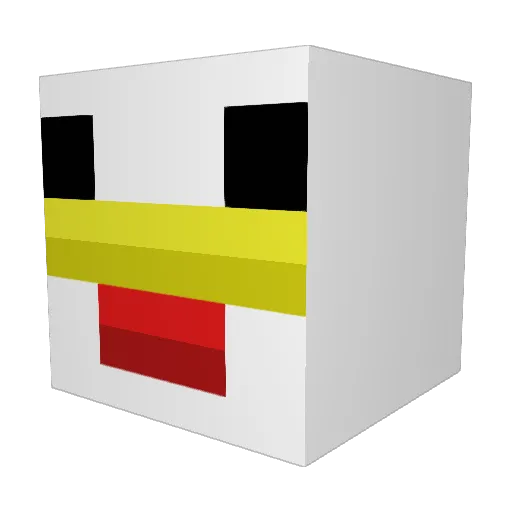 kaworu8787 Minecraft avatar head, 3D render