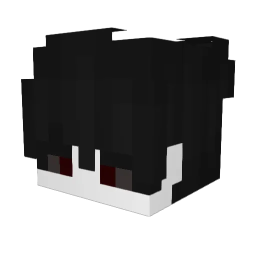 kaxiis Minecraft avatar head, 3D render