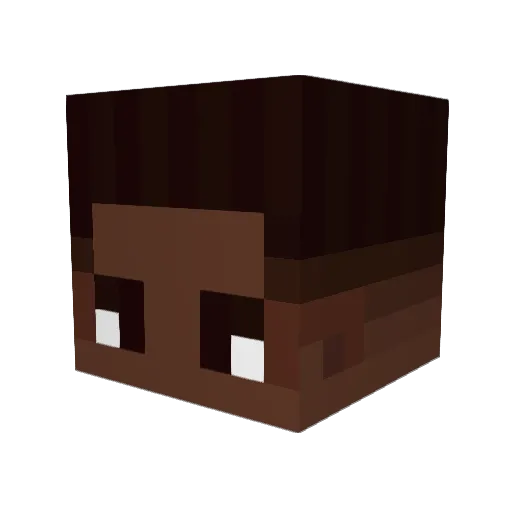 kaxtah Minecraft avatar head, 3D render