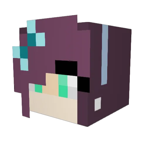 kay_lovee Minecraft avatar head, 3D render