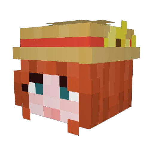 kay_so8 Minecraft avatar head, 3D render