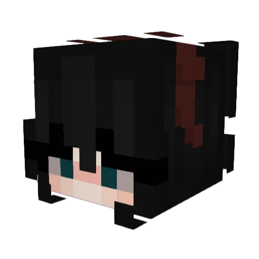 kay_viv Minecraft avatar head, 3D render