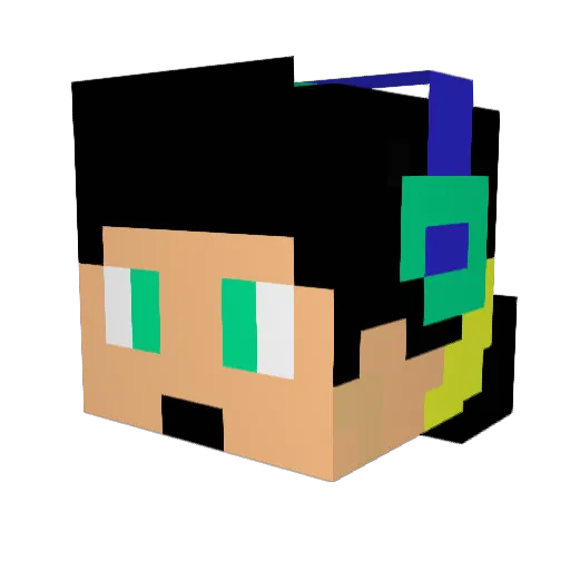 kayake_games Minecraft avatar head, 3D render