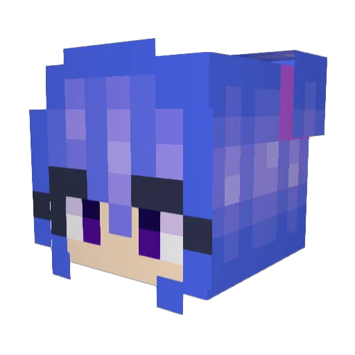 kayakesq Minecraft avatar head, 3D render