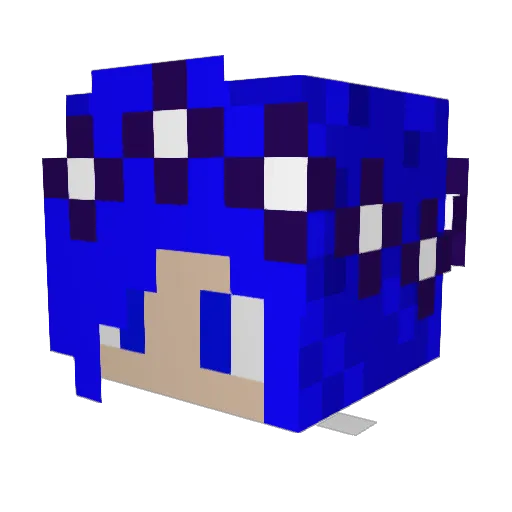 kayaklaj Minecraft avatar head, 3D render