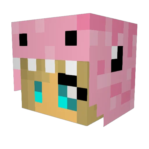 kaybay007 Minecraft avatar head, 3D render