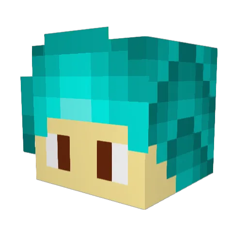 kaybird007 Minecraft avatar head, 3D render