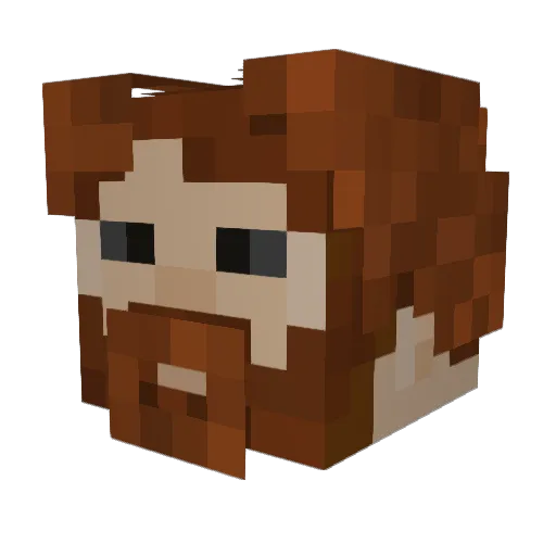 kaybrother Minecraft avatar head, 3D render