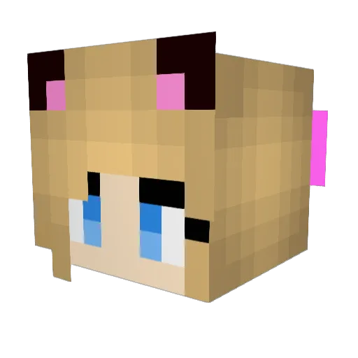 kaybudz Minecraft avatar head, 3D render