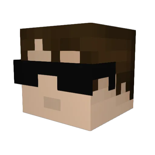 kaydearookie Minecraft avatar head, 3D render