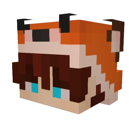 kaydinboi Minecraft avatar head, 3D render