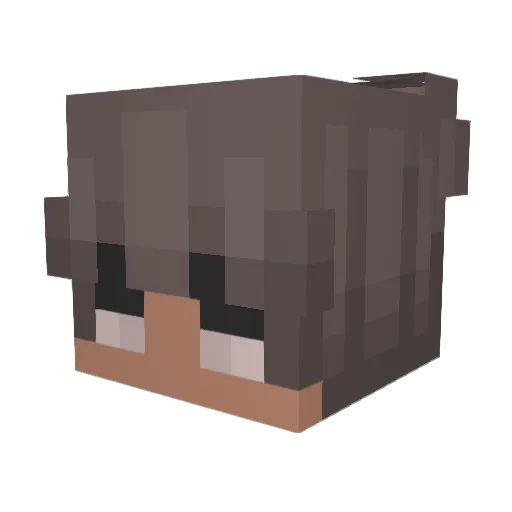 kaydun Minecraft avatar head, 3D render