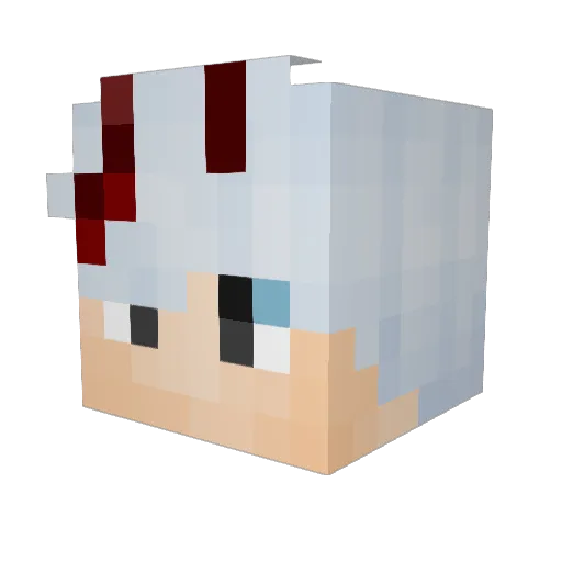 kayekyoriginal Minecraft avatar head, 3D render