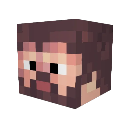 kayexcs Minecraft avatar head, 3D render
