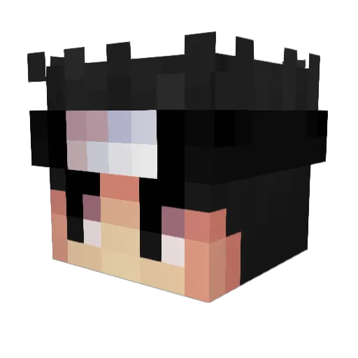 kayfusha Minecraft avatar head, 3D render