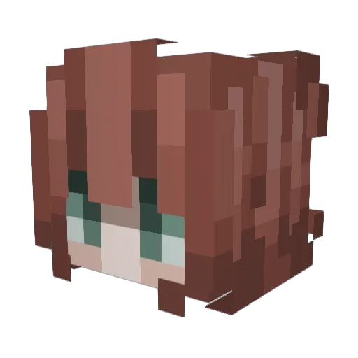 kaygatch Minecraft avatar head, 3D render