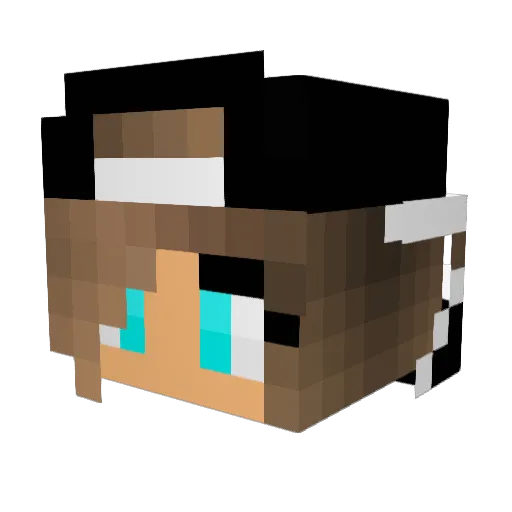 kaykayyg Minecraft avatar head, 3D render