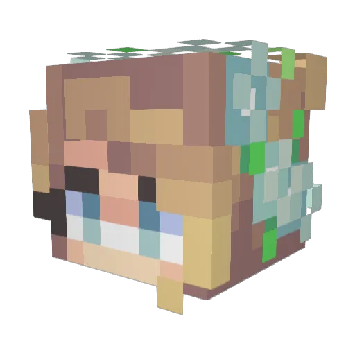 kayla_0719 Minecraft avatar head, 3D render