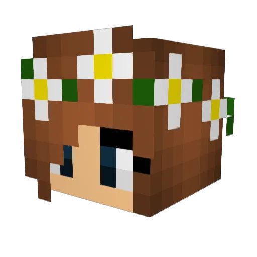 kaylaalynn Minecraft avatar head, 3D render