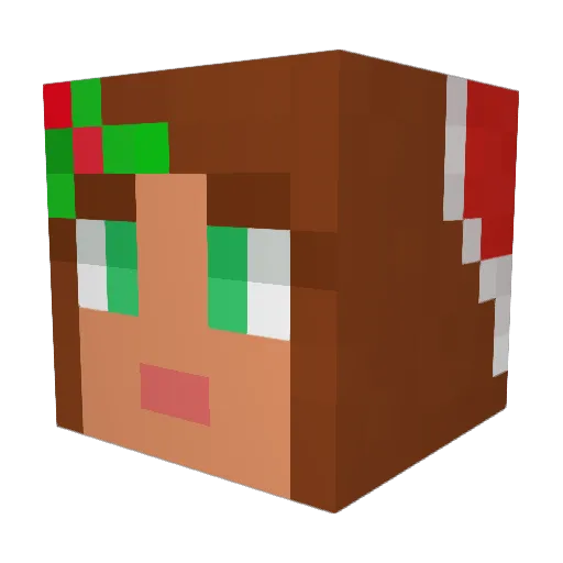kaylaazabeth Minecraft avatar head, 3D render